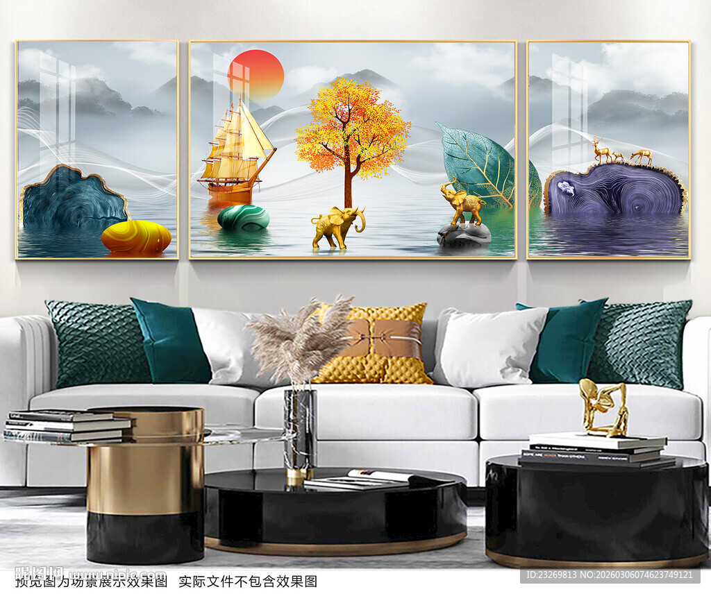 客厅三联装饰画