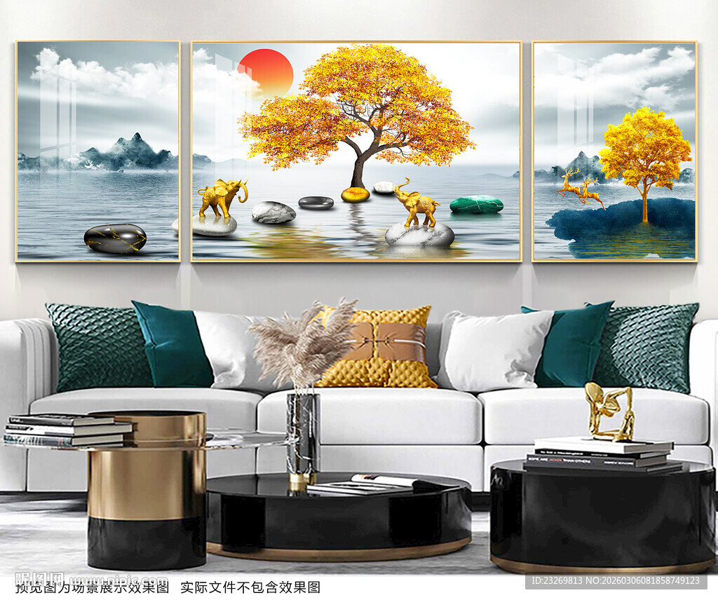 中式客厅装饰画