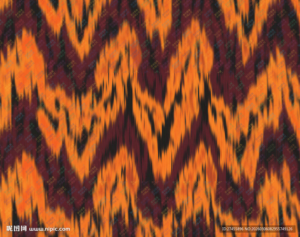 火焰波纹图案纹理设计