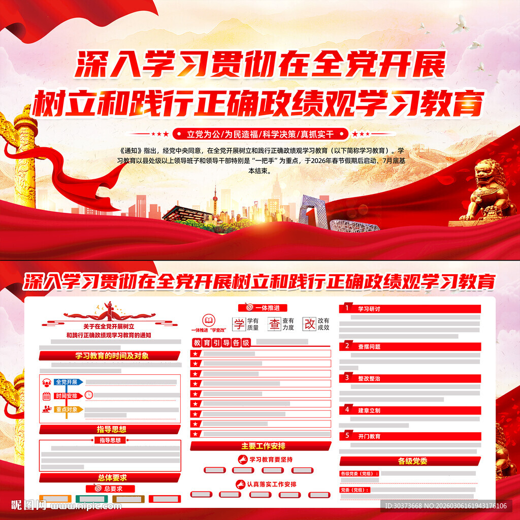 全党开展树立和践行正确政绩观