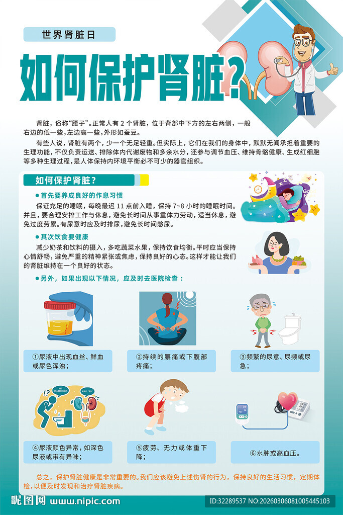 如何保护肾脏海报