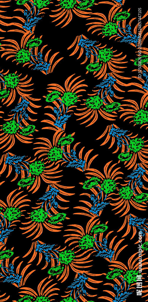 多彩豹纹风格抽象图案