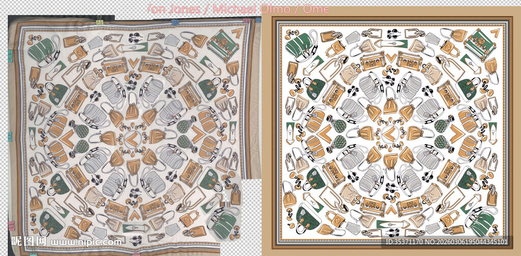 精美花纹瓷砖图案展示