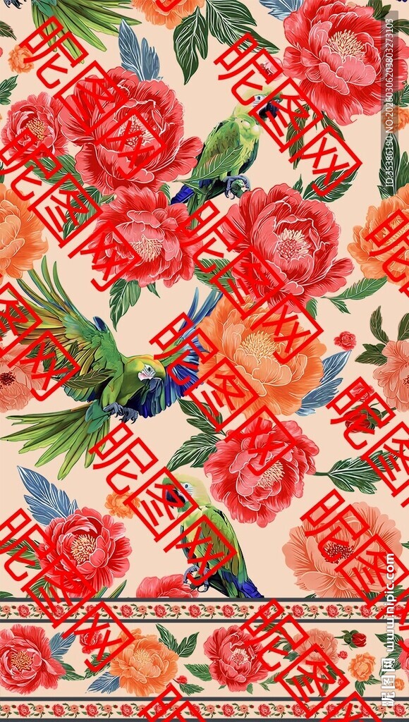 花卉图案 多彩浪漫花卉设计