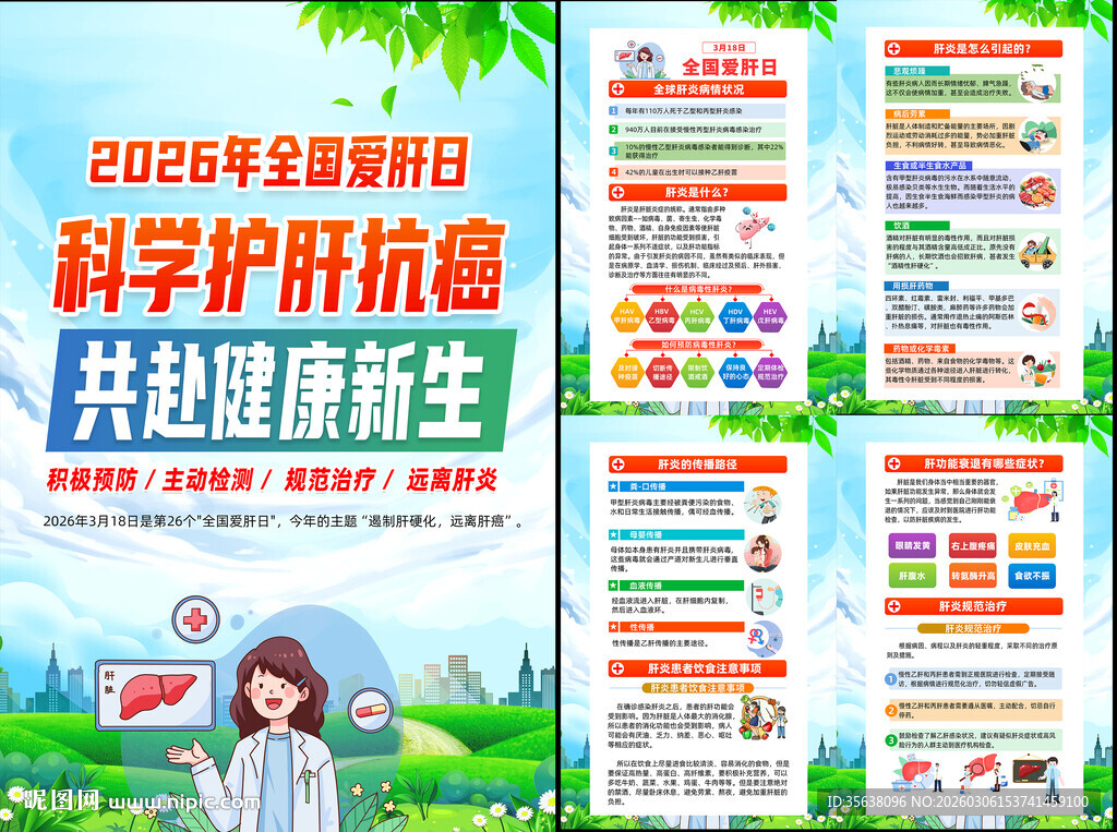 2026年全国爱肝日展板