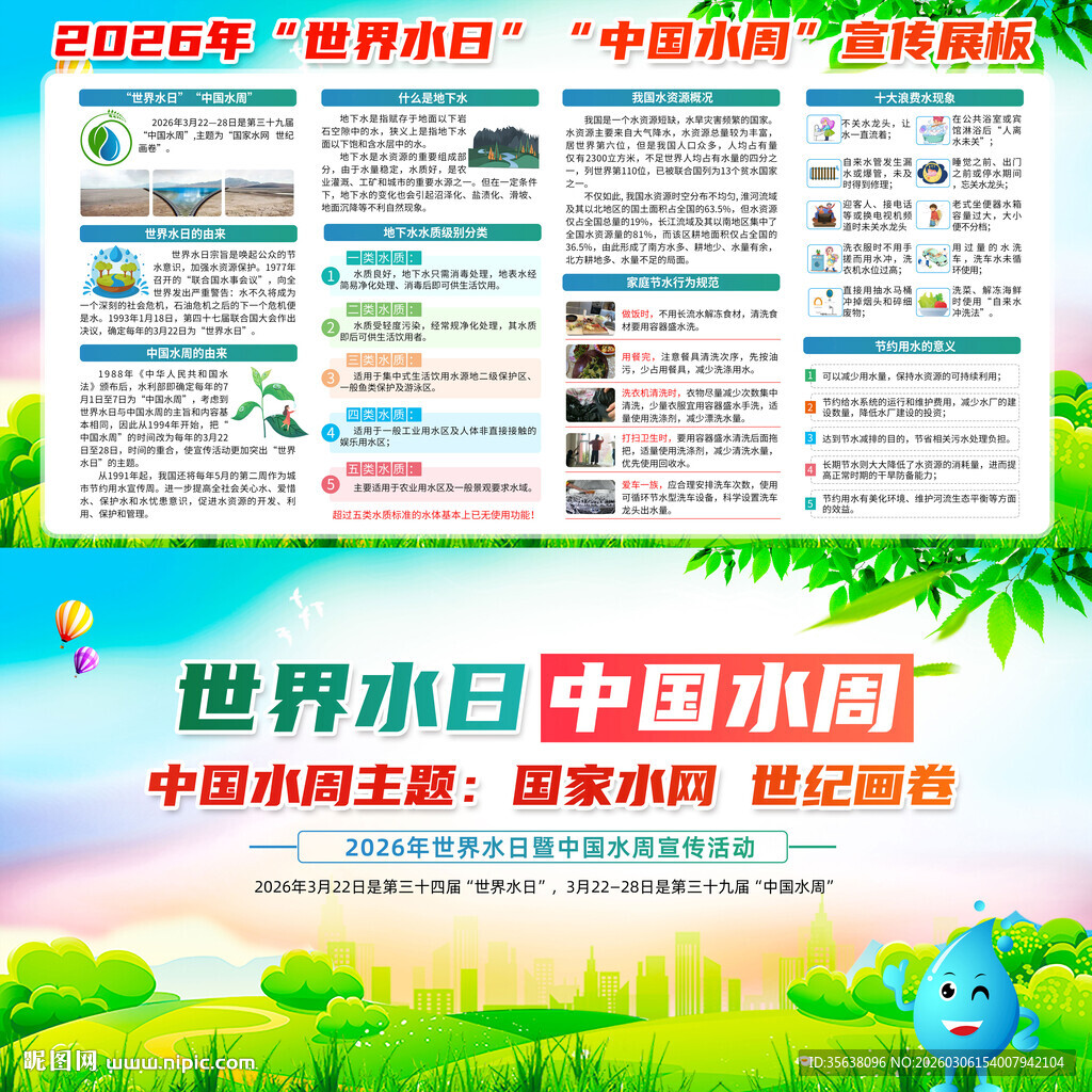 中国水周宣传栏