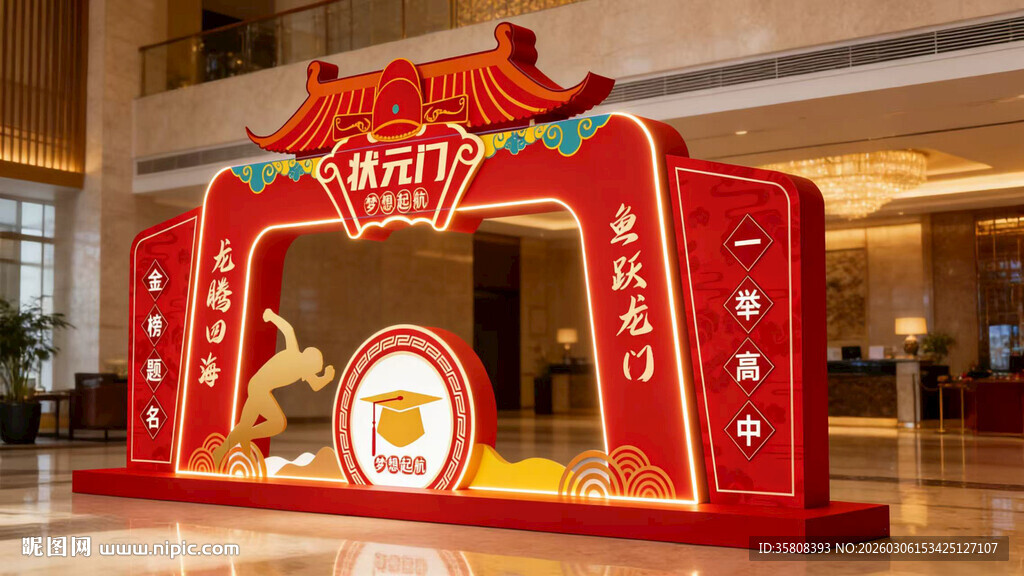 喜庆中式状元门