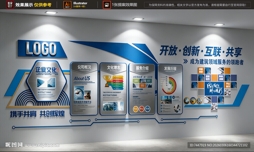 科技企业文化墙