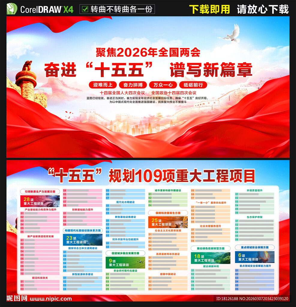 十五五规划重大工程项目展板