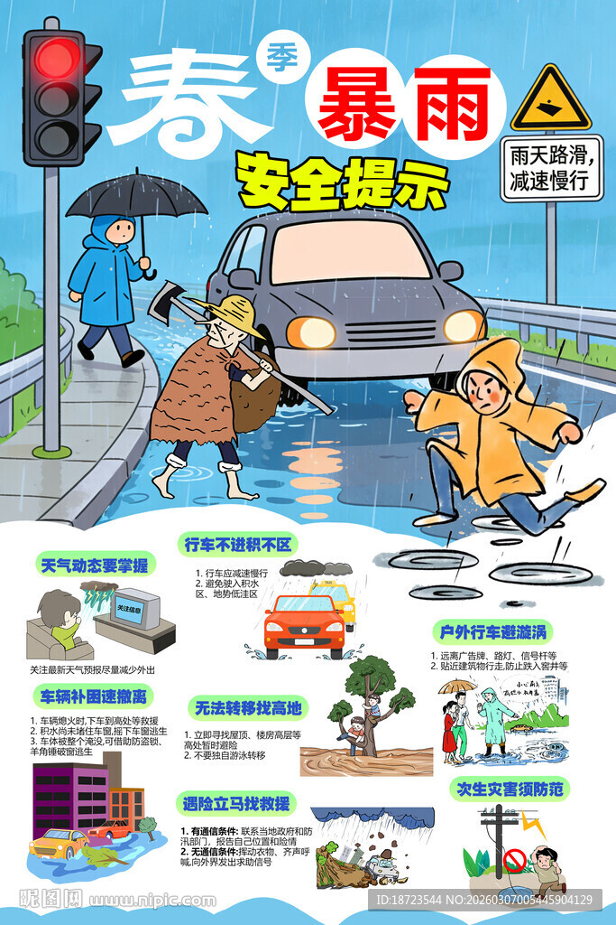 春季暴雨安全提示