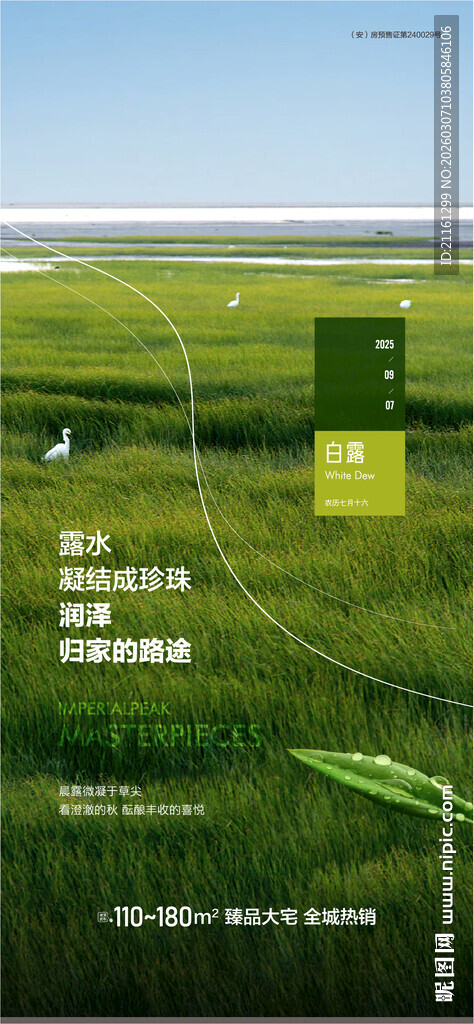 地产白露微信海报