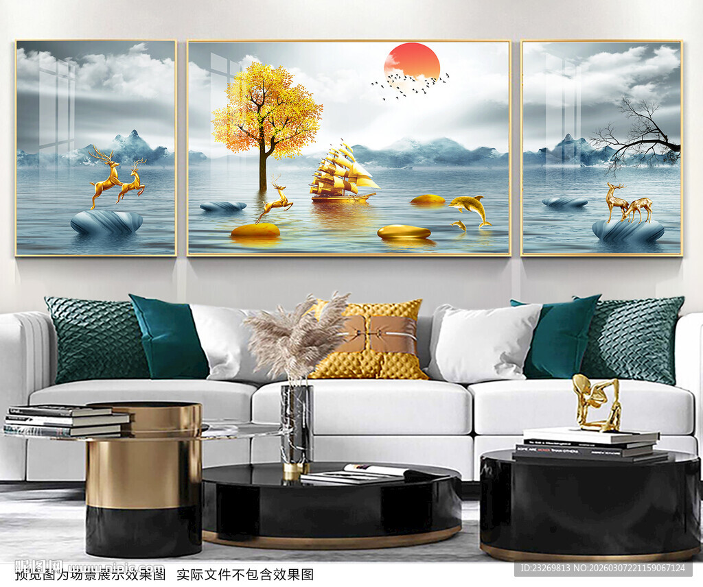 中式客厅装饰画