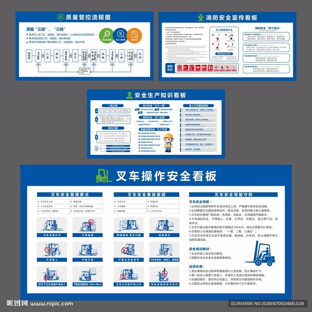 生产车间安全管理看板