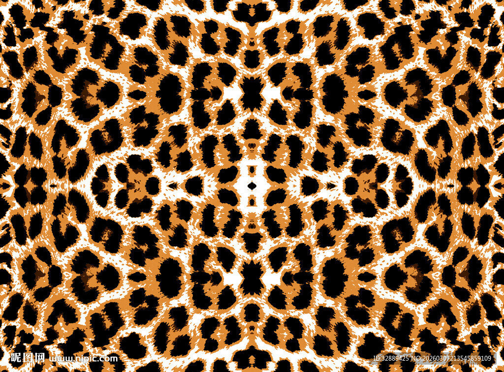 豹纹图案纹理背景