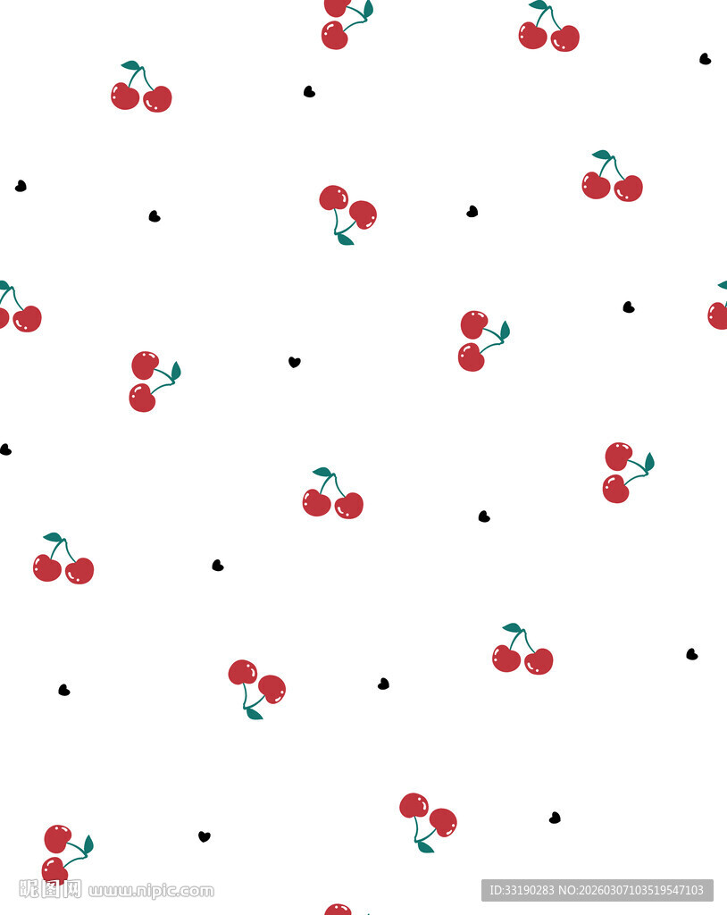 樱桃图案背景