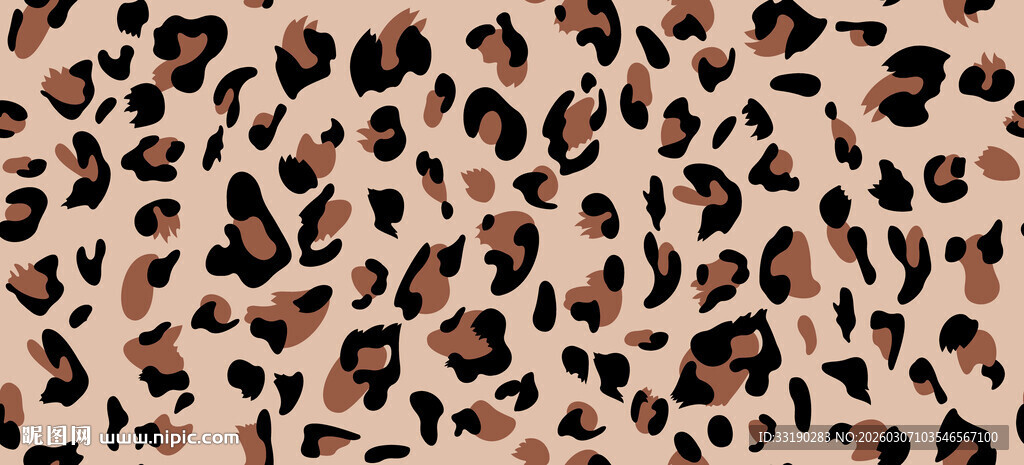 豹纹图案纹理背景