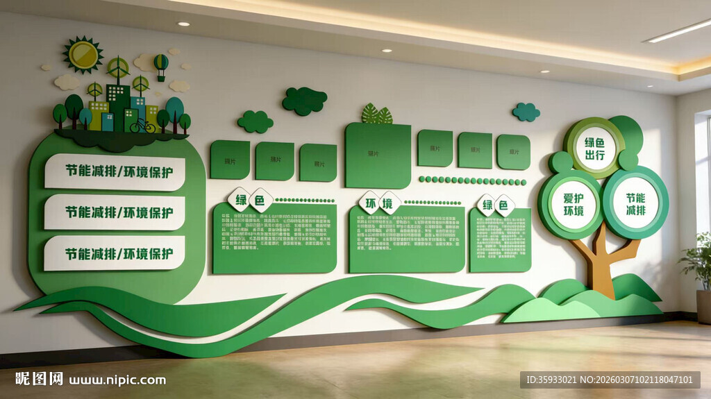 绿色环保文化墙