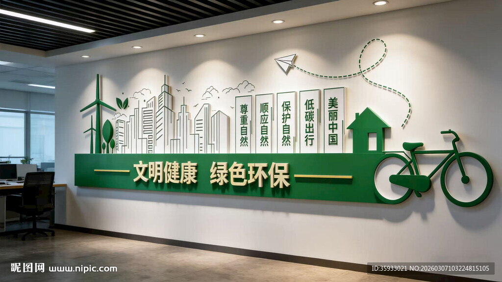 绿色环保文化墙