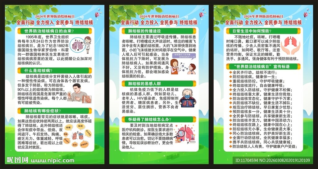 世界防治结核病日展板