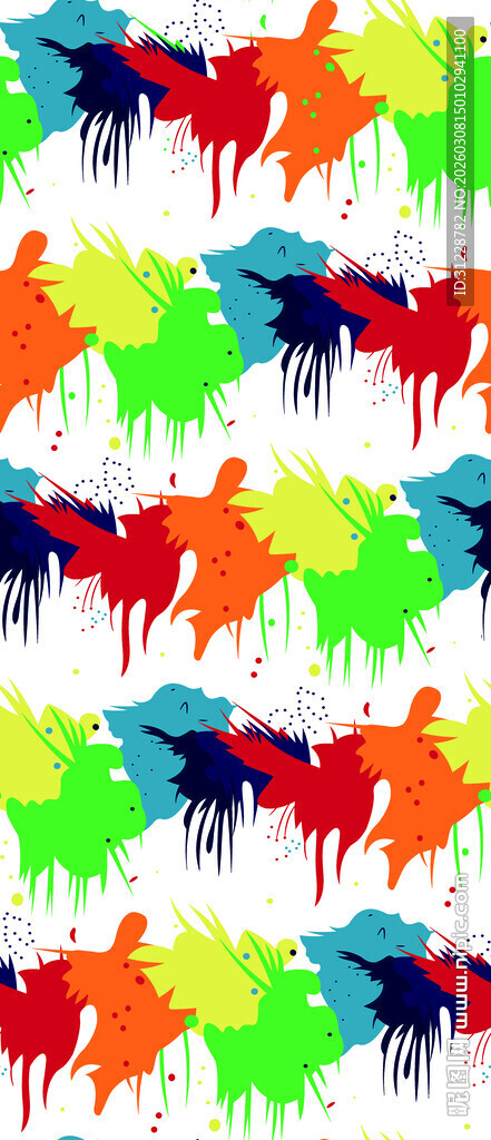 多彩抽象动物图案背景