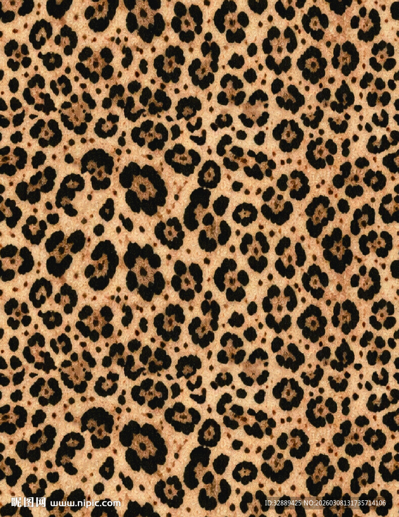 豹纹图案纹理背景
