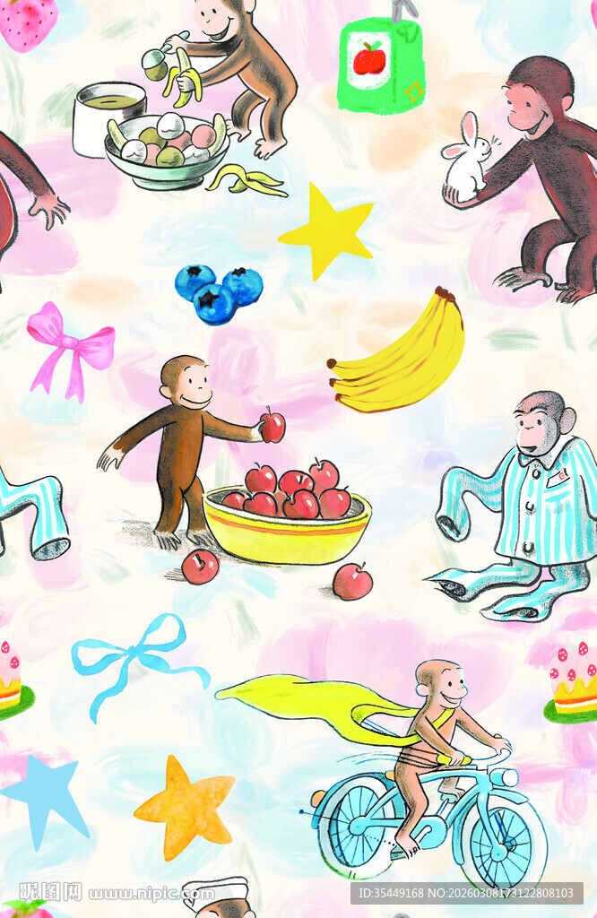 趣味动物卡通图案设计