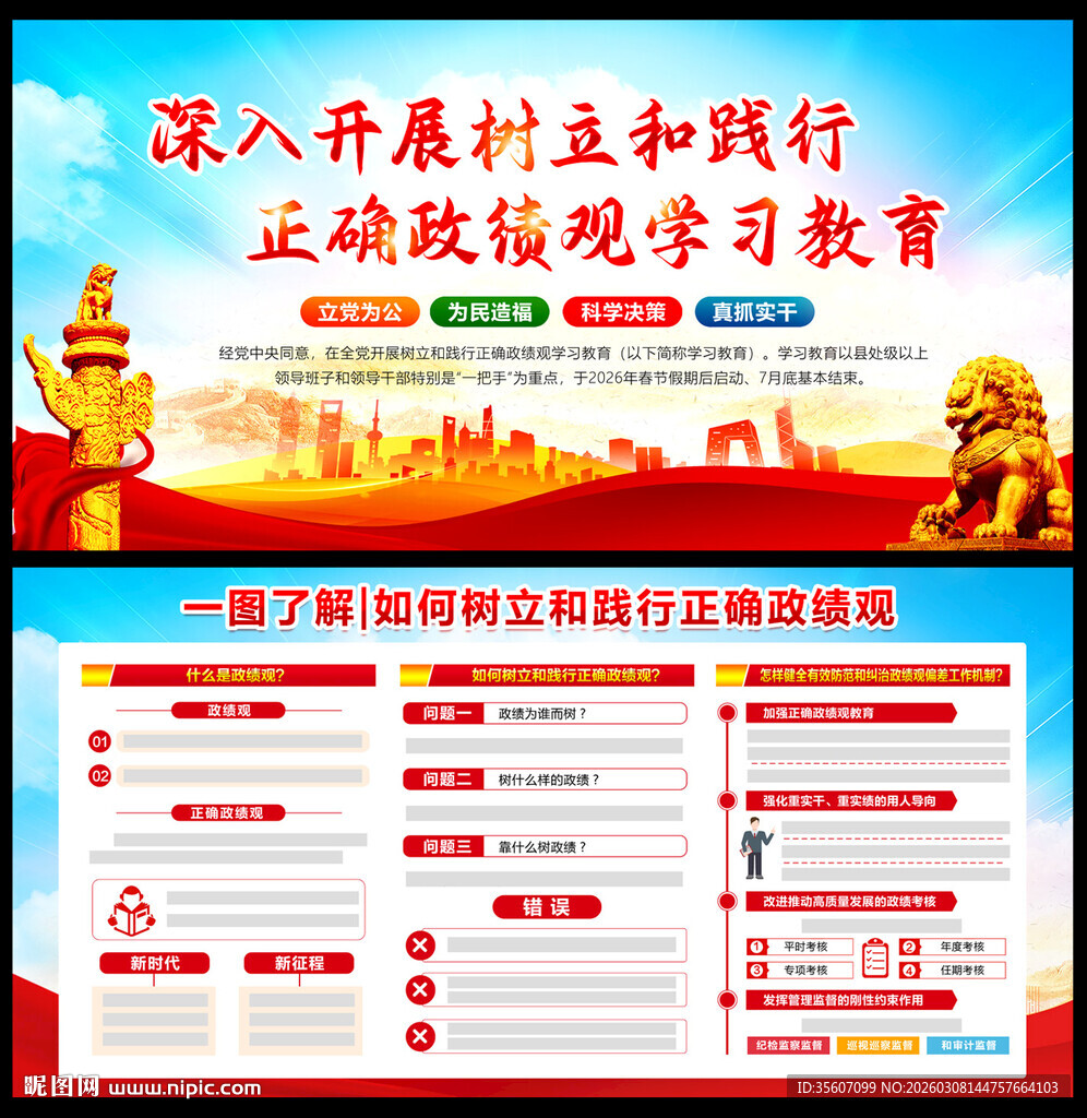 正确政绩观主题教育