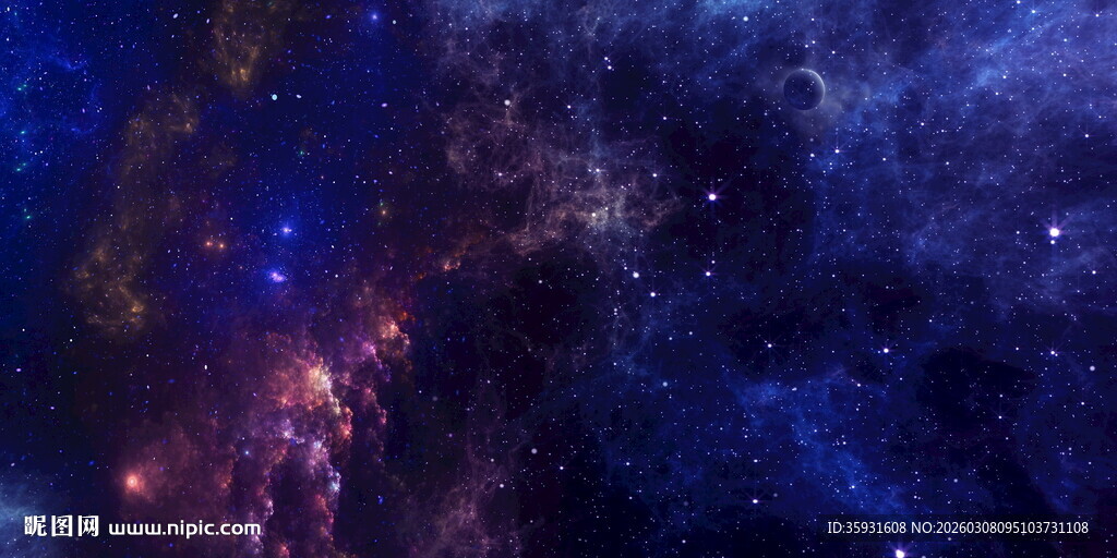 巨幅宇宙星空背景