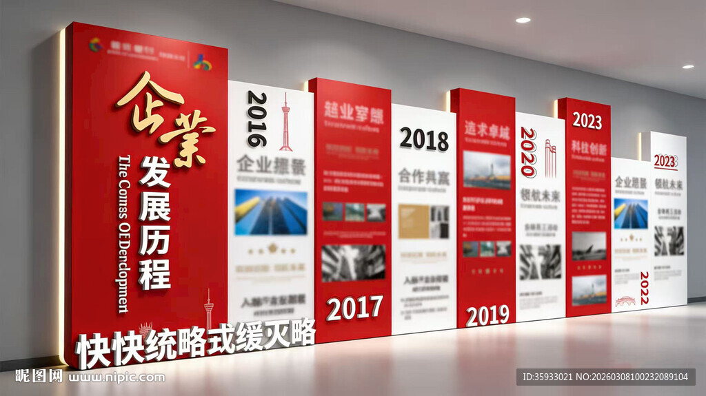 企业发展历程文化墙