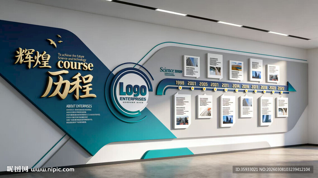 企业发展历程文化墙