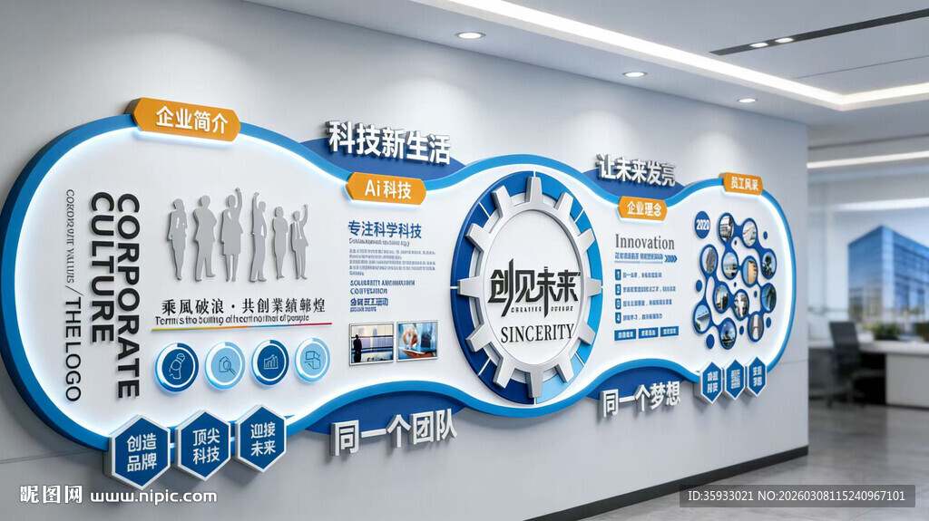 智能科技文化墙