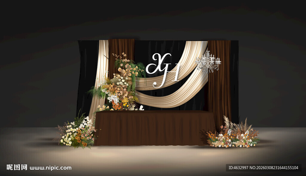 韩式婚礼 咖色婚礼