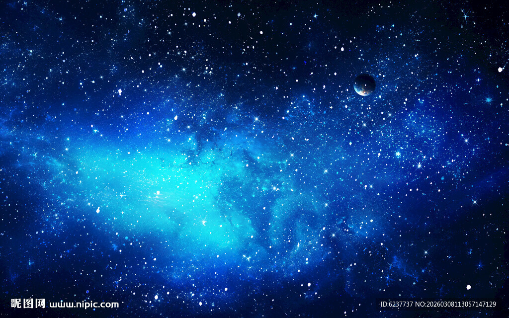 黑色宇宙星空背景图