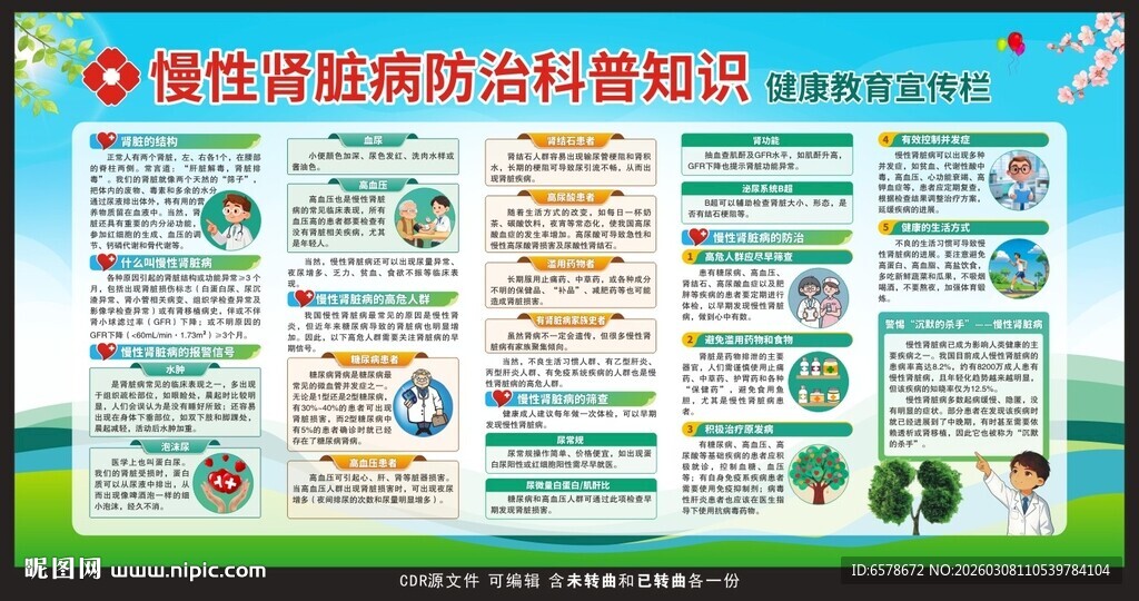 慢性肾脏病科普知识宣传栏