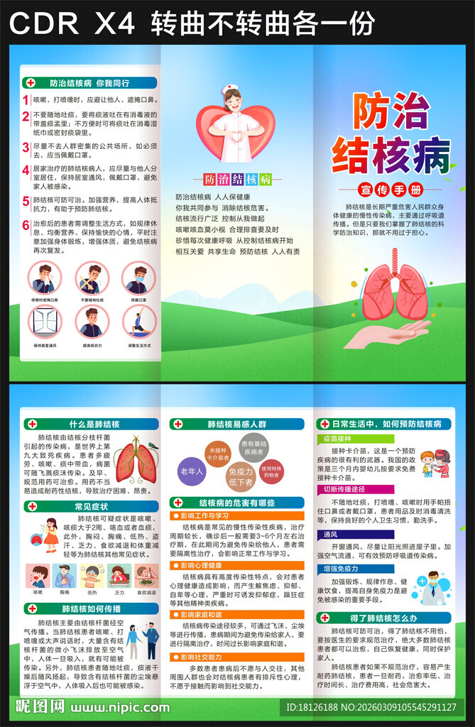 结核病三折页