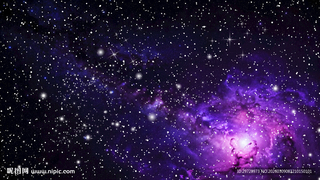 紫色宇宙星空
