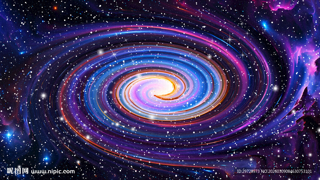 炫彩漩涡星空