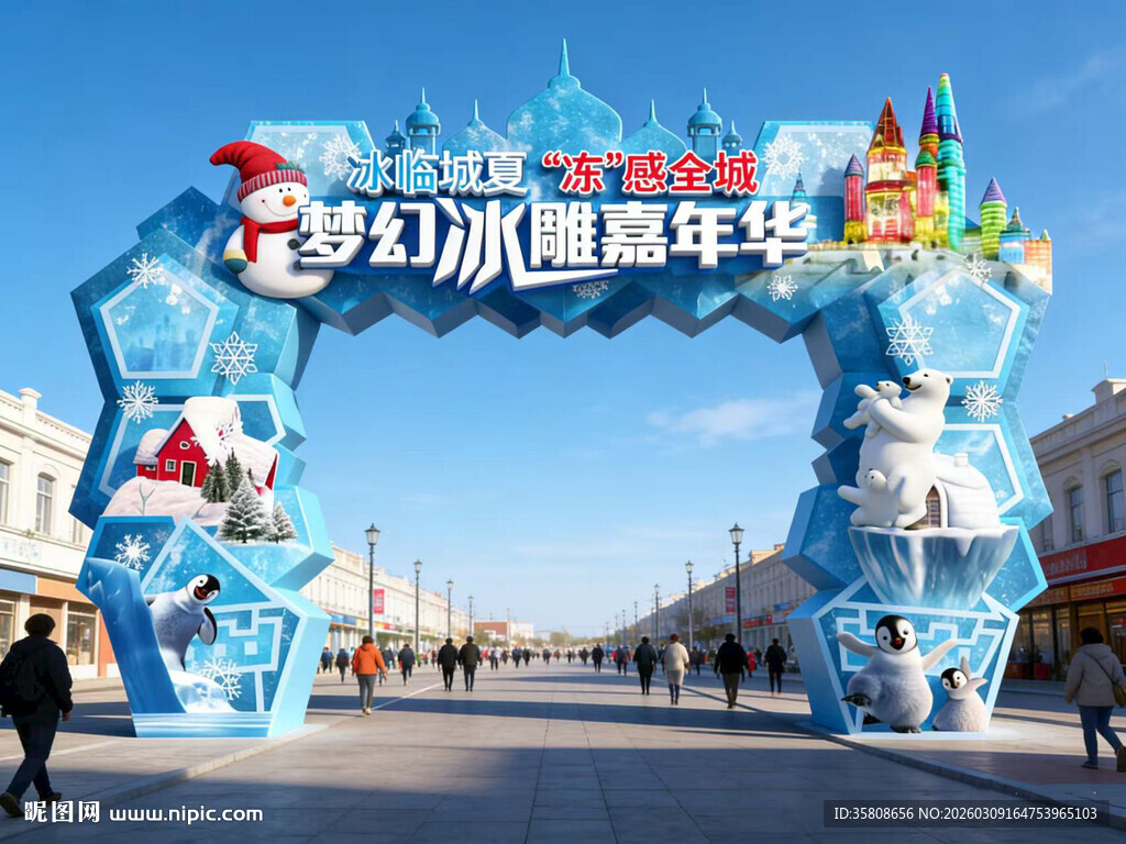 冰雪节拱门