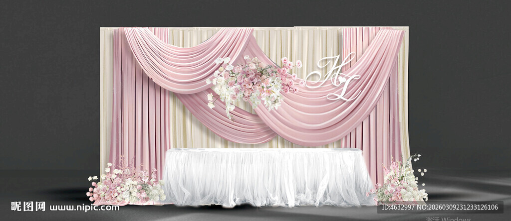 韩式婚礼 布幔婚礼