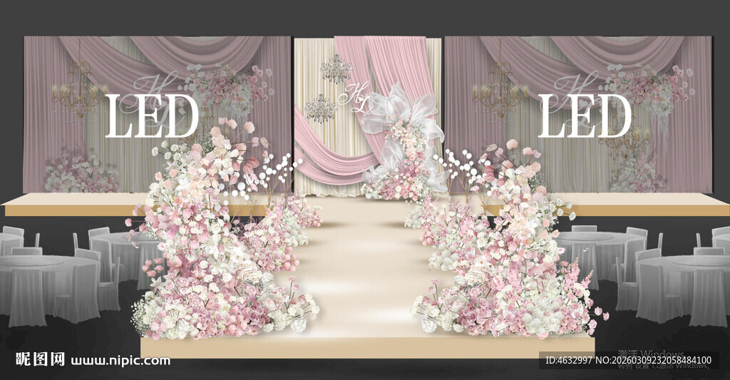 韩式婚礼 布幔婚礼