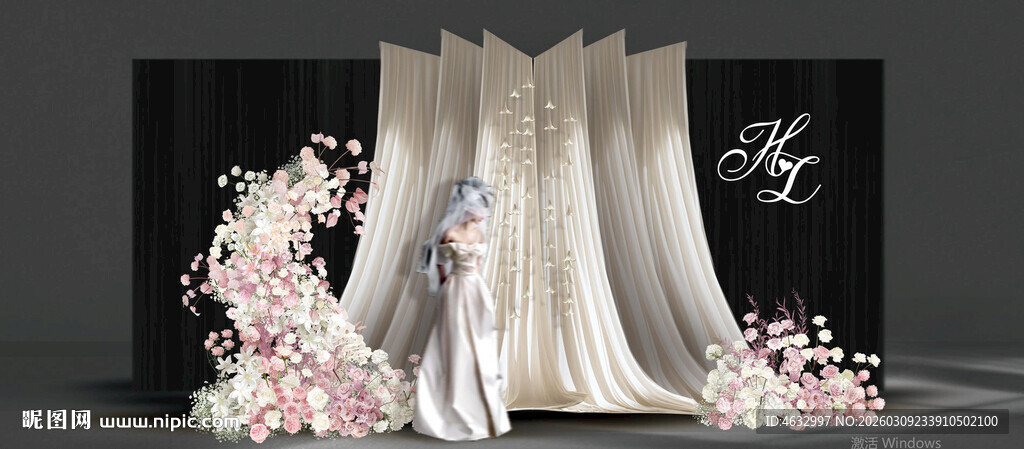 韩式婚礼 布幔婚礼 