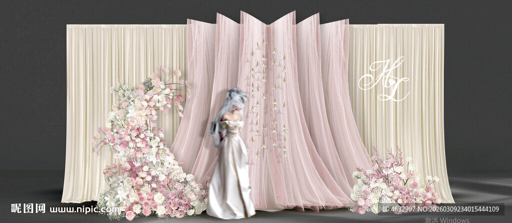 韩式婚礼 布幔婚礼