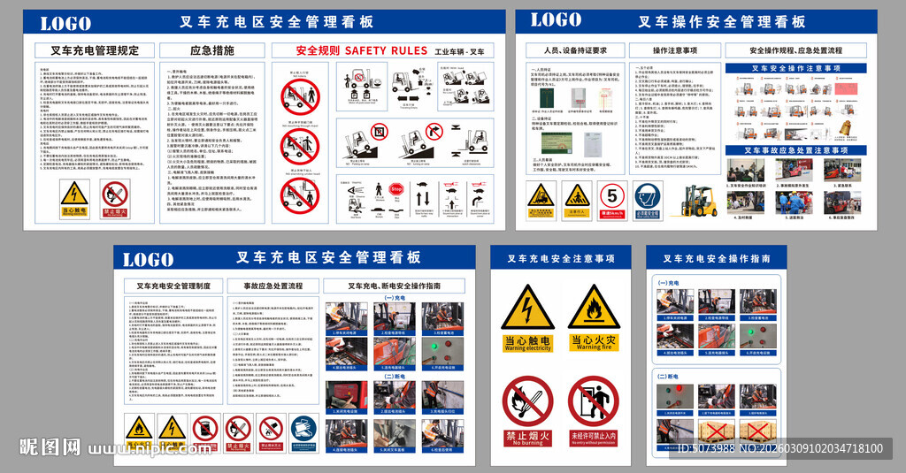 叉车操作安全管理看板