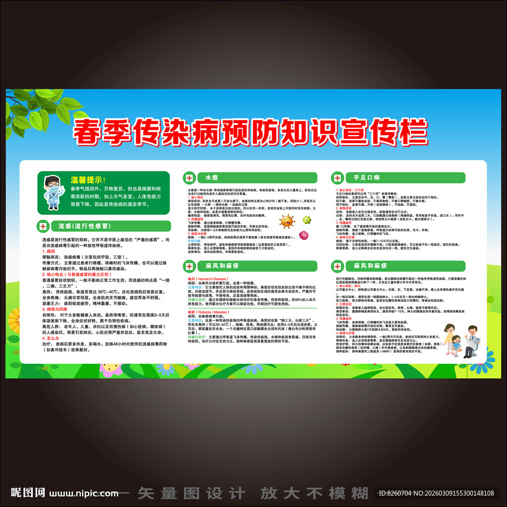 春季健康宣传栏