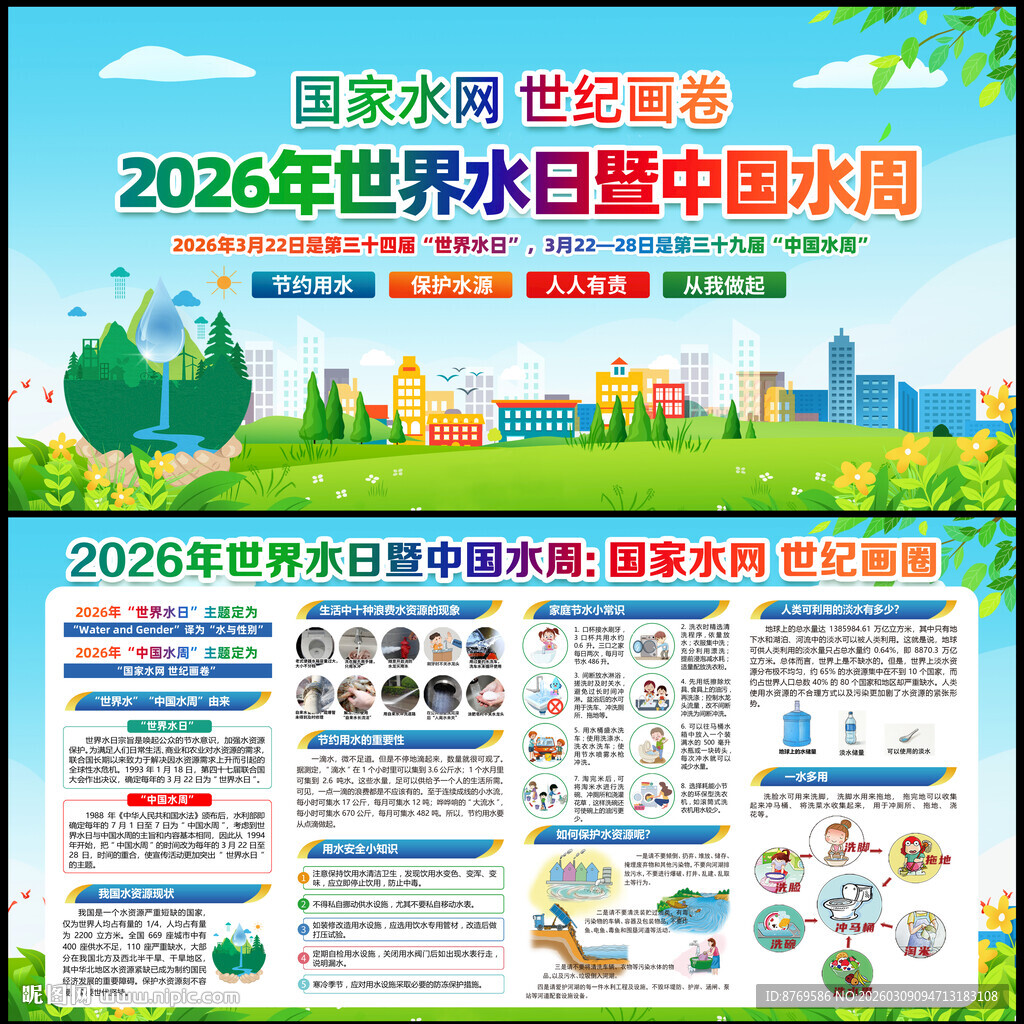 2026年世界水日宣传栏