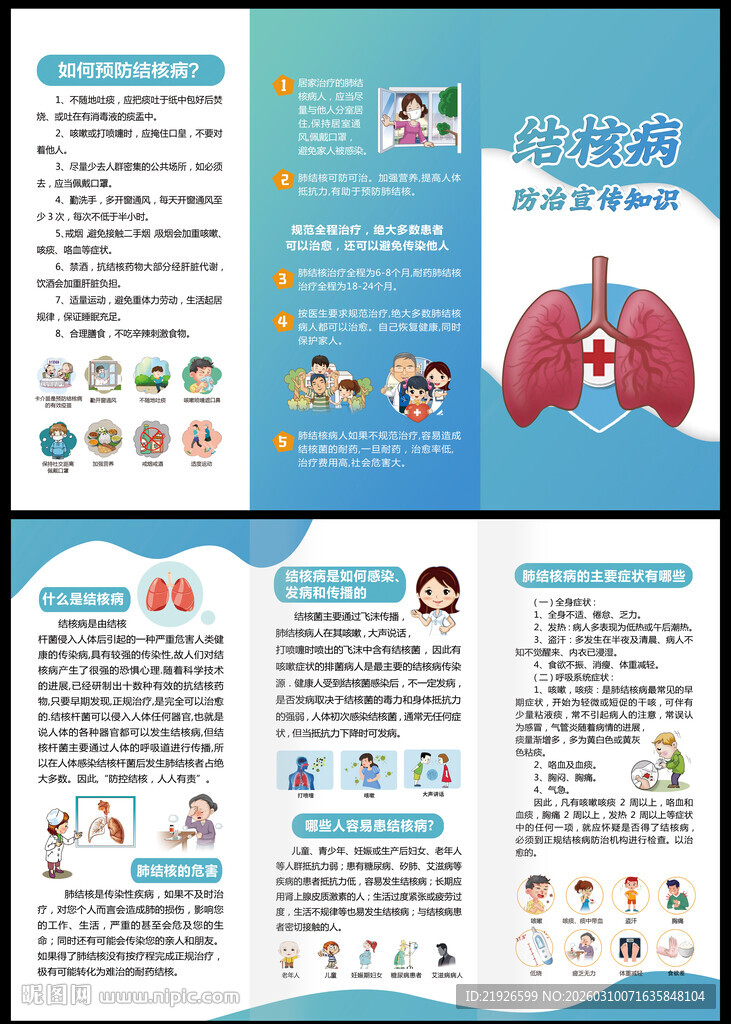 结核病三折页