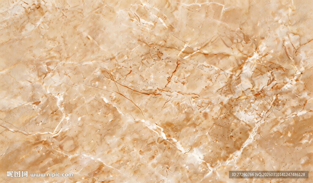 米黄色大理石纹理表面