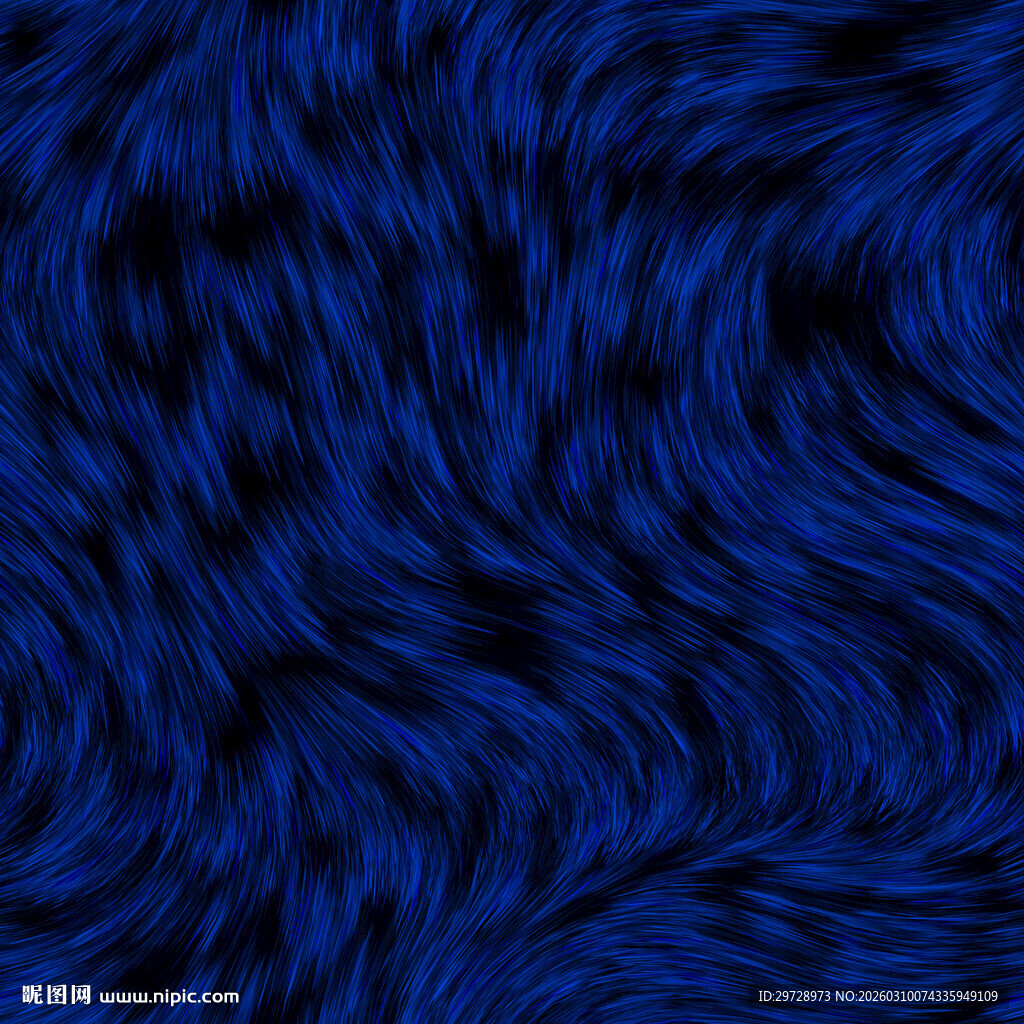 深蓝色毛发纹理