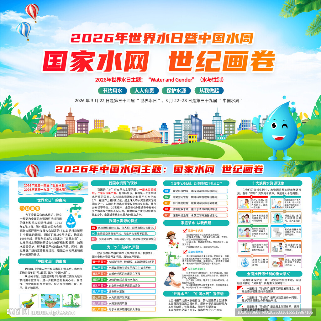 中国水周宣传栏