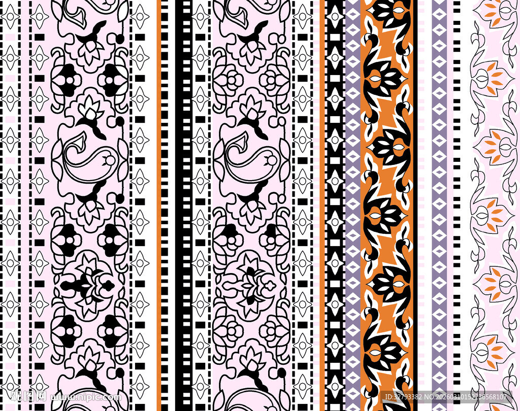 民族风几何图案纹理集合